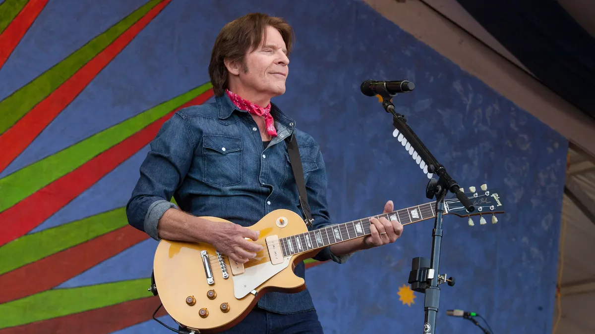 John Fogerty performing live on stage